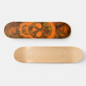 Skull Specters Big Skull Orange Skateboard (Horizontal)