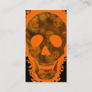 Skull Specters Big Skull Orange vertikale Orange Visitenkarte