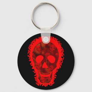 Skull Specters Big Skull Red Schlüsselanhänger