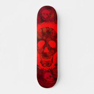 Skull Specters Big Skull Red Skateboard