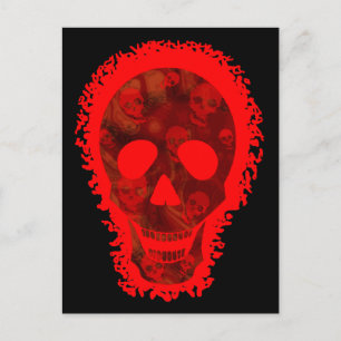 Skull Specters Big Skull Rote Postkarte