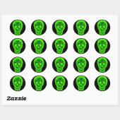 Skull Specters Big Skull rund Aufkleber (Blatt)