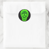 Skull Specters Big Skull rund Aufkleber (Tasche)