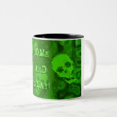 Skull Specters 'Come and Play' Zwei-Töne Tasse Tas (VorderseiteRechts)