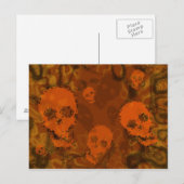 Skull Specters Orange Postkarte (Vorne/Hinten)