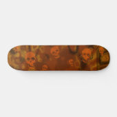 Skull Specters Orange Skateboard (Horizontal)