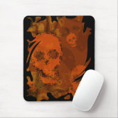 Skull Specters Orange Swirke Mousepad (Mit Mouse)
