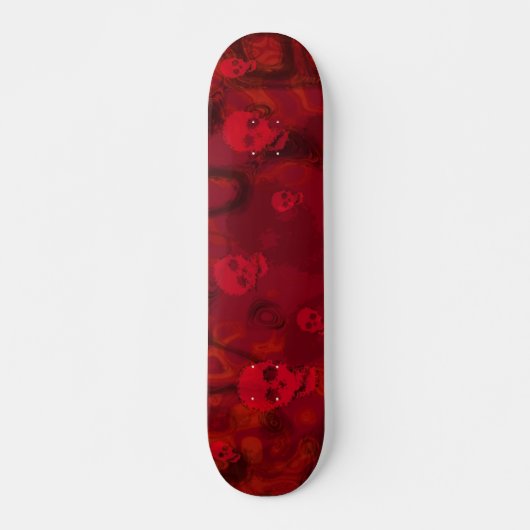 Skull Specters Red Skateboard (Vorne)