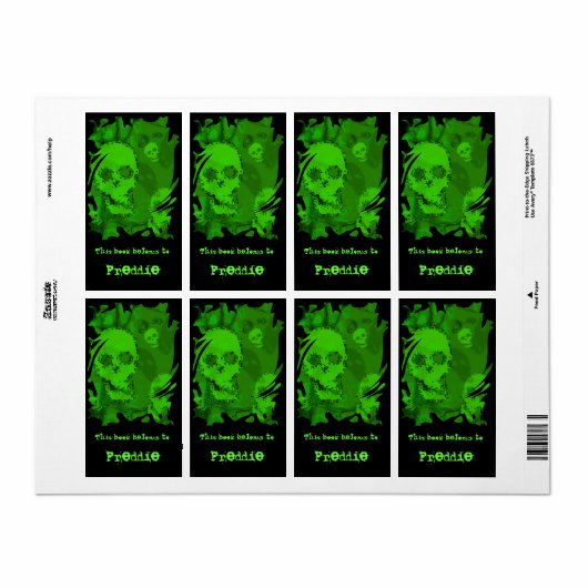 Skull-Specters wirbeln Buchzeichen (Vorne)