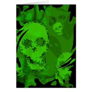 Skull Specters wirbelnde Grüße Karte