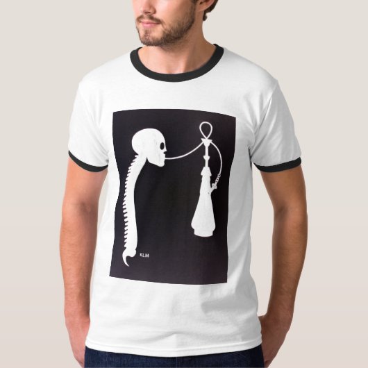 Skull&Spine mit Huka T-Shirt (Vorderseite)