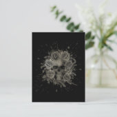 SKULL SPLASH BOUQUET POSTKARTE (Stehend Vorderseite)