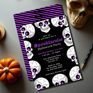 Skull Spooktacular Adulous Halloween Kostüm Party Einladung