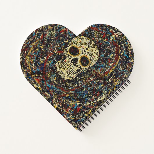 Skull-Spritzer-Notebook Notizblock (Rückseite)