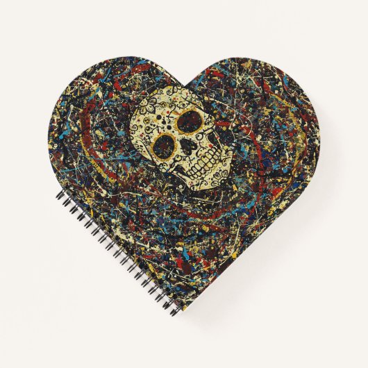 Skull-Spritzer-Notebook Notizblock (Vorderseite)