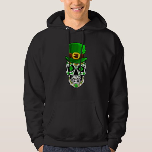Skull St Patricks Day Irish Saint Patricks Day of Hoodie (Vorderseite)