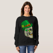 Skull St Patricks Day Irish Saint Patricks Day of Sweatshirt (Vorne ganz)