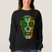 Skull St Patricks Day Irish Saint Patricks Day of Sweatshirt (Vorderseite)