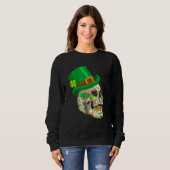 Skull St Patricks Day Irish Saint Patricks Day of  Sweatshirt (Vorne ganz)