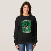 Skull St Patricks Day Irish Saint Patricks Day Of Sweatshirt (Vorne ganz)