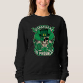Skull St Patricks Day Irish Saint Patricks Day Of  Sweatshirt (Vorderseite)
