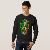 Skull St Patricks Day Irish Saint Patricks Day of  Sweatshirt (Vorne ganz)