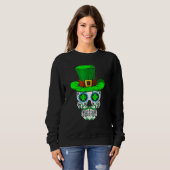 Skull St Patricks Day Irish Saint Patricks Day of  Sweatshirt (Vorne ganz)