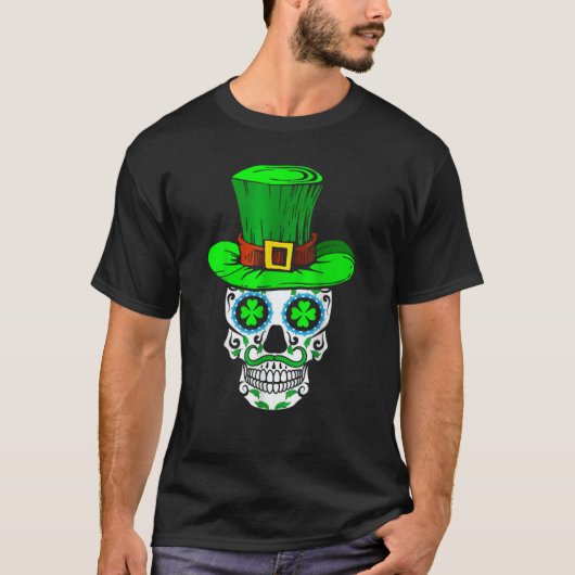 Skull St Patricks Day Irish Saint Patricks Day of T-Shirt (Vorderseite)
