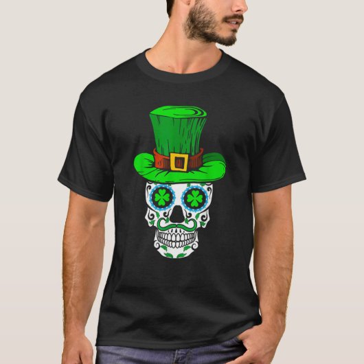 Skull St Patricks Day Irish Saint Patricks Day of T-Shirt (Vorderseite)