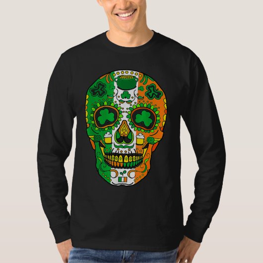 Skull St Patricks Day Irish Saint Patricks Day of T-Shirt (Vorderseite)
