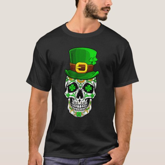 Skull St Patricks Day Irish Saint Patricks Day of T-Shirt (Vorderseite)