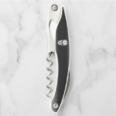 Skull Stainless Steel Look Kellnermesser (Vorderseite)