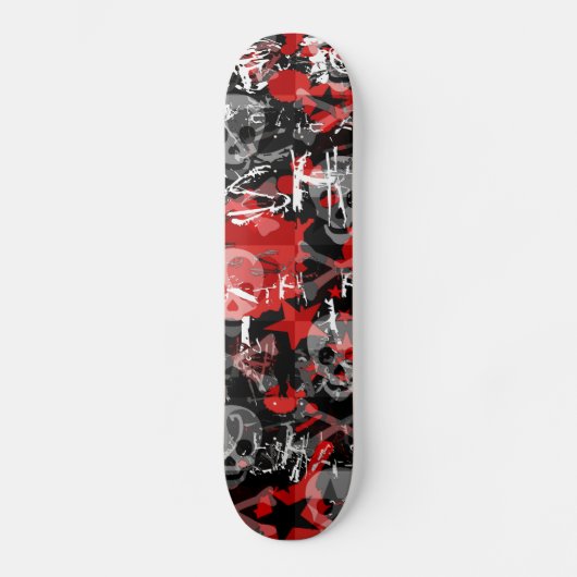 Skull Star Spritzer Skateboard Deck (Vorderseite)