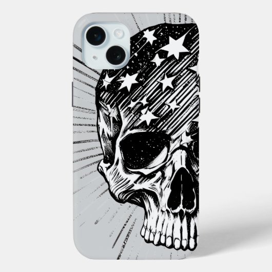Skull & Stars II Case-Mate iPhone Hülle (Rückseite)
