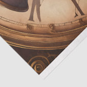 Skull Steampunk with clock tissue paper v1 Seidenpapier (Ausschnitt)