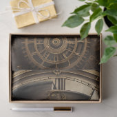 Skull Steampunk with clock tissue paper v4 Seidenpapier (Geschenk)