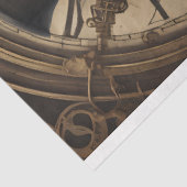 Skull Steampunk with clock tissue paper v4 Seidenpapier (Ausschnitt)