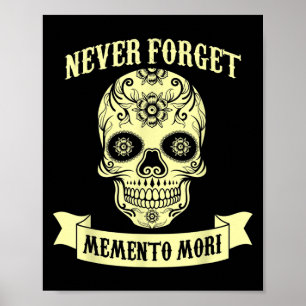 Skull Stoic Leser Alte Philosophen Leben ich nev Poster