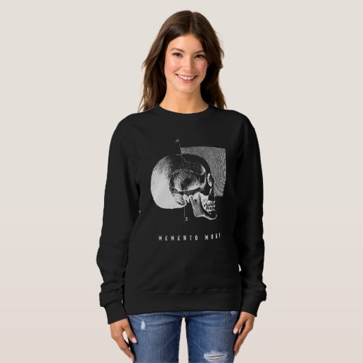Skull Stoic Memento Mori Sweatshirt (Vorne ganz)