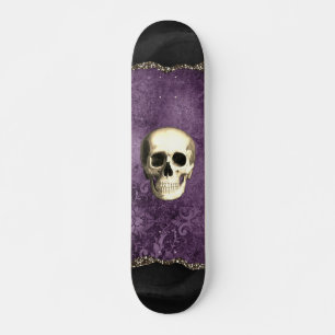 Skull störte Dunkle Moody Lila Gothic Glam Skateboard