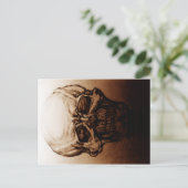 Skull-Studie Postkarte (Stehend Vorderseite)