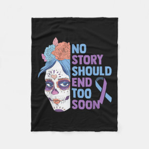 Skull Sunflower Suicide Bewusstsein Psychiater Fleecedecke