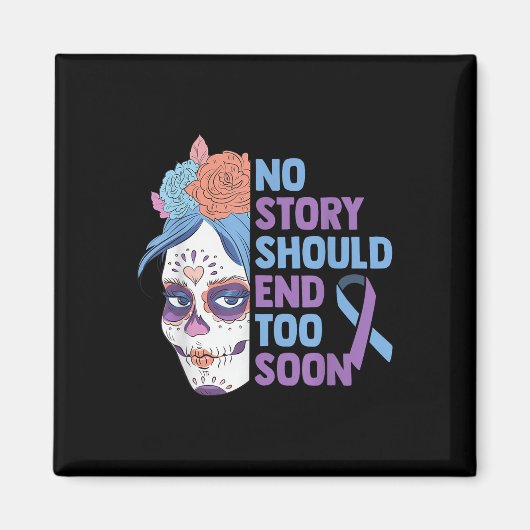Skull Sunflower Suicide Bewusstsein Psychiater Magnet (Vorne)