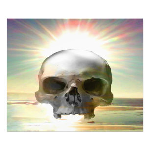 Skull Sunset Fotodruck