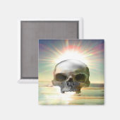 Skull Sunset Magnet (Vorderseite/Rückseite)