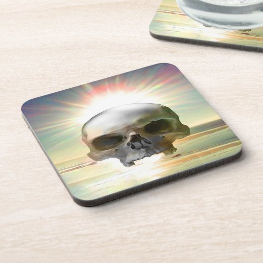 Skull Sunset Untersetzer (Linke Seite)