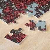 Skull Surrounded by Roses Puzzle (Seite)