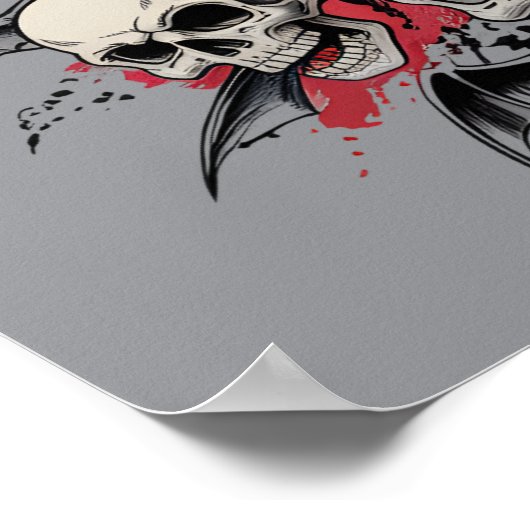 Skull Swarm Chaos Poster (Ecke)