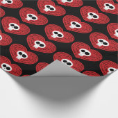 Skull Tattoo Heart Geschenkpapier (Ecke)