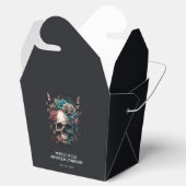 Skull Tattoo Rock and Roll Gothic Wedding Geschenkschachtel (Geöffnet)